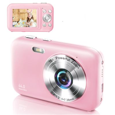 INF Brand INF Digitalkamera 1080P 44MP 16 x zoom 2,4-tumsm Rosa