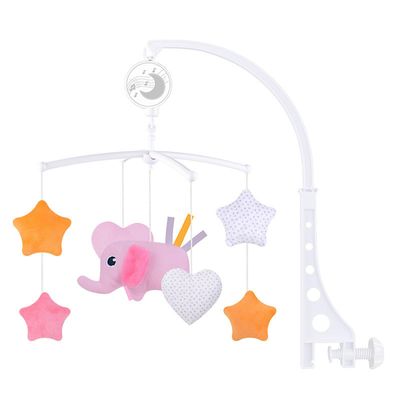 Katreu Liikkuvat vauvan lelut soittorasialelulelulla Vauvojen pikkulapset Riippuva turvaistuin Vauvan lelut Pink Elephant