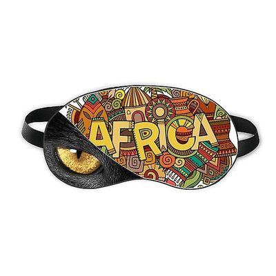 Afrikansk aboriginal kunst mønster Tribal Eye Head Rest Dark Kosmetologi Shade Cover