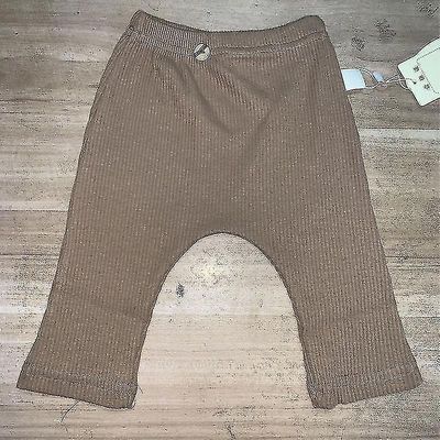 Forår Nyfødte Baby Leggings / - Ribbede Elastiske Stribede Bukser Khaki bukser 6M