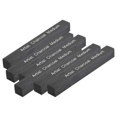 6 kpl puristettuja hiilipuikkoja, mustat neliöt, pehmeät/keskikovat/kovat grafiittipiirustuskynät, taidetarvikkeet