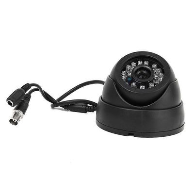 musta valvontakamera 1/3" CMOS 700TVL 24 LED IR leikattu 3,6mm turvallisuus sisäkupoli CCTV-kamera