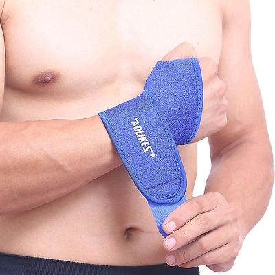 Elastisk bandage håndled støtte tommelfinger hånd tandbøjle finger skinne tennis vægtløftning anti-forstuvning håndled beskyttelse Blå