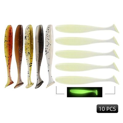 Wobblers Karpe Fiskeri Soft Lokker Silikone Kunstig Plast Easy Shiner Lokkemad Type 14 75mm 10pcs