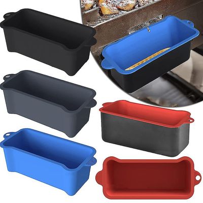 Tianzun Silikongrill drypppanne erstatning for Blackstone takke fettfanger, gjenbrukbar vaskbar fett kopp liner bbq baking matlaging Blå