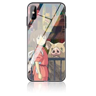 AIR Apple iPhone 6 / 6s Custom Anime hærdet glas sag - Multicolor 3