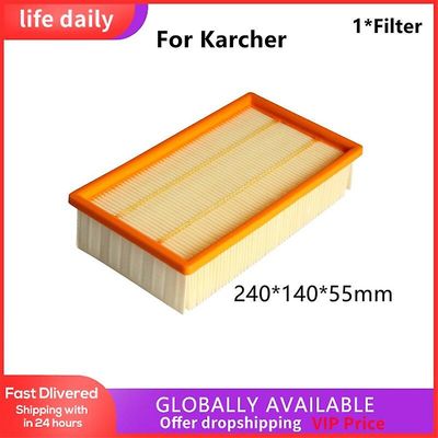 1*filter til Karcher Vakuumudskift Nt35/1 Eco Nt 360 Nt 361 Nt 45/1 55/1 611 Luftfilter 240*140*55 mm vakuumfilter til hjemmet