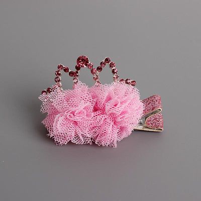 Børns Hårklud Håndlavet Hovedbeklædning Hårnål Krone Baby Børn Hår Klip Blomst Pige Hår Tilbehør Acessorio De Cabelo T