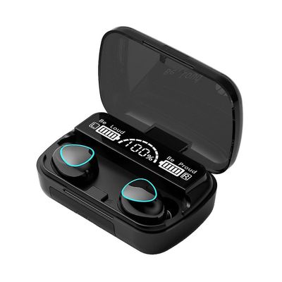 Trådlöst headset TWS Bluetooth V5.1 LED-skärm stereo mini öronsnäckor headset med mikrofon hands-fr