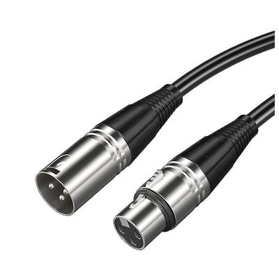 3-benet Xlr mand til kvindelig mikrofonkabel Xlr lydkabel guitar mixer højttaler patch panel 7.6meter
