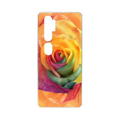 Crazy Kase Skrog til Xiaomi Mi Note 10 Pro Soft Pink farverig blomst
