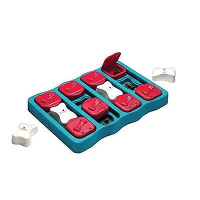 Mikasa Nina Ottosson Af Outward Hound Hund Brick Interactive Treat Puzzle Hund Legetøj, Intermediate