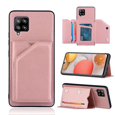 Gangxun Sag til Samsung Galaxy A42 5g Vintage Cuir Cover Læderetui Kofanger - Rose