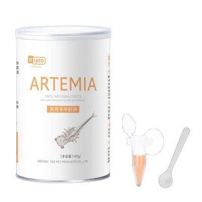 unbrand 200ml / 500ml akvaario trooppinen kalaruoka kalojen ruokintaan Artemia kuorivat munat suolavesi katkarapu kuori munakoiso