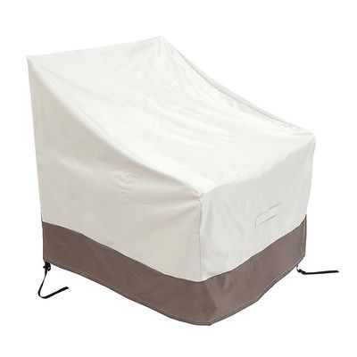 2 Pack Patio Adirondack Chair Cover 31X33X36 tommers Heavy Duty Utendørs Patio Chair Cover 420D, Waterp beige