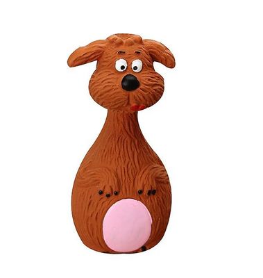 Handuo Hund Cartoon Bite-resistente Molar Latex Legetøj brun