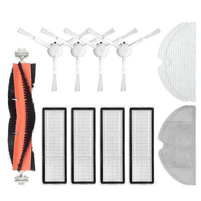 Hovedbørste Side Børster Filtre Moppe Klud til Dreame F9 Robot Dele Tilbehør,13pack