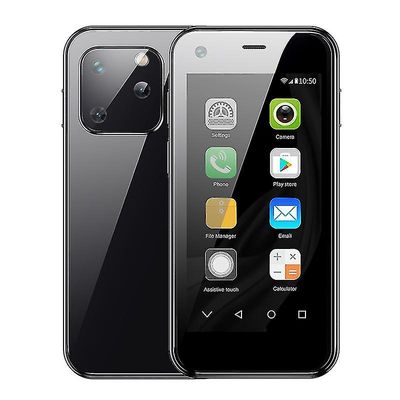 Soyes Xs13 1gb + 8gb 2.5 tuuman Mtk6580 Mini -puhelin Musta
