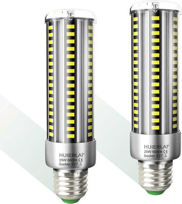 2 kpl E27 LED-maissilamppuja 25W päivänvalo valkoinen 6000K 3000LM vastaava 250W hehkulamppu, E27 LED maissivalo E27 LED-valo ei himmennettävä