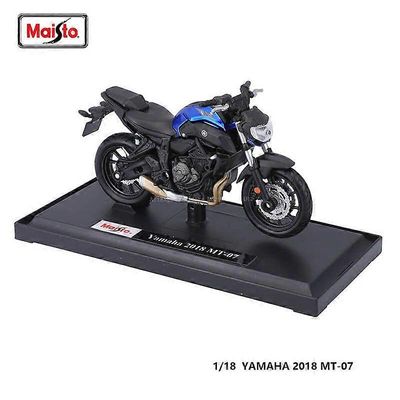 Maisto 1:18 yamaha MT-07 2018 aito moottoripyörä staattinen malli painevalettu auto keräily lahja lelu juguetes lelu auto lelu moottoripyörät