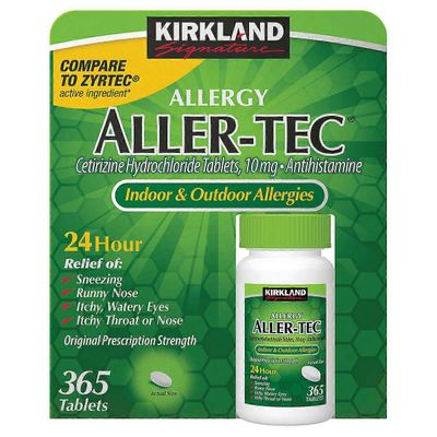 Kirkland Signature Aller-tec -tabletit, 365 ea