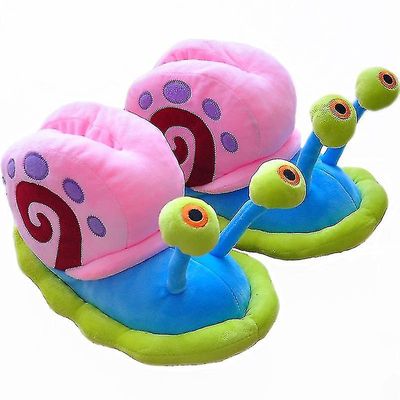 Cartoon Anime-serien Gary The Snail Bag Heel Bomull Sko Soft Cute plysj Baby Girls Holiday Gift Stiler 1 L 36-39