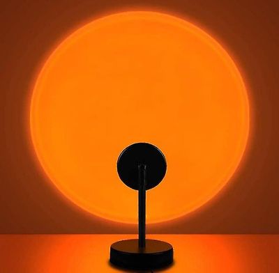 Barsinfi Led Sunset Lamp, 5w Projektor Rainbow Light Usb Opladning til Home Living Room Soveværelse Decor