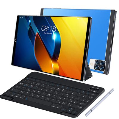 10,1 tommers tavle-PC Barnedatamaskin Android-system Dual SIM-kort Bluetooth globale språk Blå