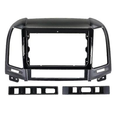 2 din-autoradion asennus gps-muovinen fascia sopii Hyundai Santa Fe 2006 ~ 2012 auton multimediapaneelin runkokaapeli kojelaudan kiinnityssarja-C6