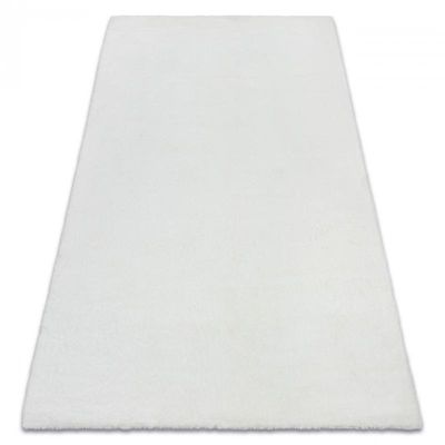 RugsX Tæppe BUNNY hvid efterligning af kanin pels 80x150 cm