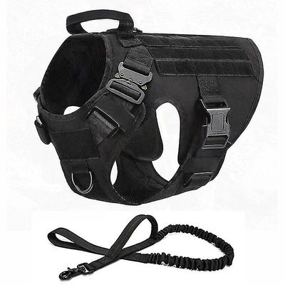 Barsinfi Pet Bryst Strap Nylon Slidstærk Hund Sele snor Sort XL