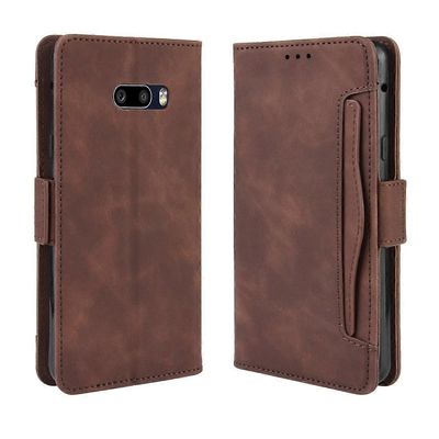 LG G8X ThinQ / V50S ThinQ Wallet Style Skin Feel -vasikkakuvioinen nahkakotelo, jossa on erilliset korttipaikat ja pidike sekä lompakko ja valokuva...