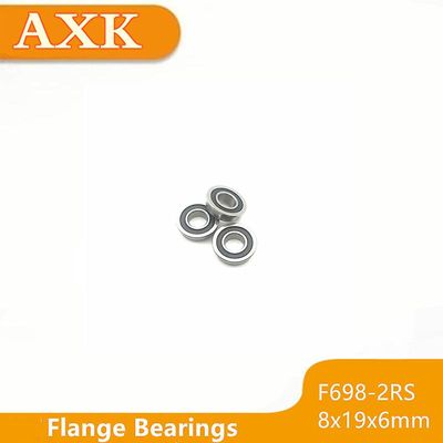 Tidsbegrænset begrænset F698-2rs leje 8x19x6mm ( 10 stk ) Abec-1 Miniature Flanged F698rs Kuglelejer Rf-1980dd