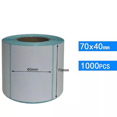 Boeyaa Flere specifikationer Termisk udskrivningspapir til termisk printer stregkode klistermærker etiketter klæbende termisk 70x40mm 1000Pcs