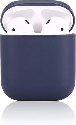 AIR Silikonecover med sportsrem til Airpods 2 forreste LED ikke synlig (mørkeblå2)