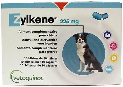 Vétoquinol Zylkène til stressende situationer 100 kapsler 225 mg