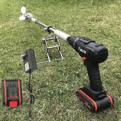 mickcara Sähköinen kahluumoottori litiumakulla - potkuri kajakkiin ja puhallettavaan veneeseen, melontakone 36VF 2 paristoa