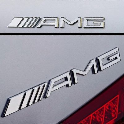 Mercedes Amg Chrome Boot Trunk -tunnusmerkki Kiinnitä kaikkiin Mercedes Amgs Boriksiin