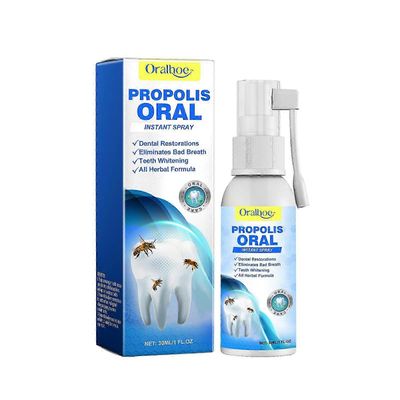 Propolis Oral Instant Treatment Spray, Propolis Oral Health Spray, Propolis hampaiden puhdistussuihke, Propolis Oral Spray, Raikas hengitys 1pc