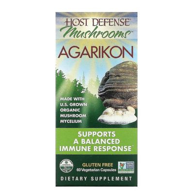 Fungi Perfecti Host Defense, Agarikon, 60 kasviskapselia