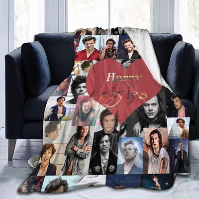 Harry-Styles Teppe Flanell Kast Teppe Ultra Soft Micro Fleece Tepper Bed Couch Living Room -N322 80x60in 200x150cm