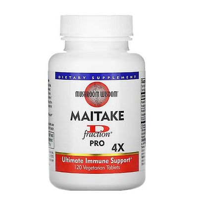 Maitake Mushroom Wisdom Grifron Pro Maitake D Fraktion, 120 vegiTabs (pakke med 1)
