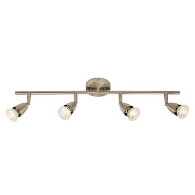 Endon Collection Lighting Amalfi justerbar 4 lys spotlight satin nikkel, GU10