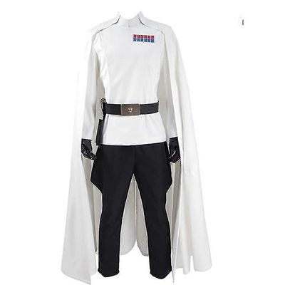 Aikuinen Orson Krennic Cosplay -puku Miesten takit Housut Täysi sarja Halloween-asut-e Valkoinen M
