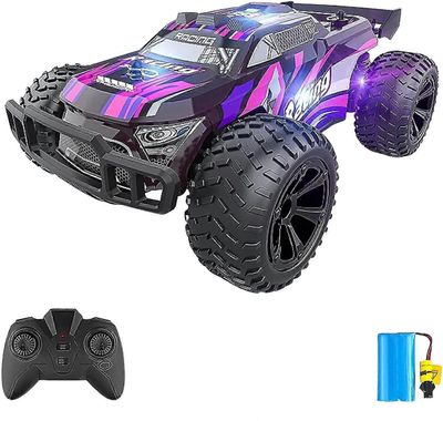2,4 GHz: n nopeat RC-autot, Off Hobby RC -kilpa-auto, sähköinen leluauto 6: lle 7 8+ -vuotiaille pojille Tytöt Lapset (violetti) purple