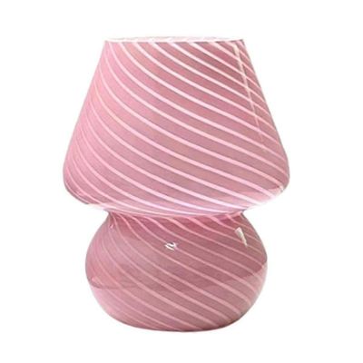 lasi LED pöytävalaisin sienen muotoinen pöytävalaisin makuuhuone sängyn vieressä lastenhuone pöytä pöytävalaisin koristelu pöytävalaisimet sisustus...