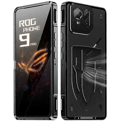 Asus ROG Phone 9 ja 9 Pro 5G metallisella lämmönpoistokehyksellä ja puhelimen kuorella Monivärinen Black