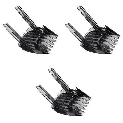 3X hiusleikkuri kiinteäpituinen kampa mallille HC7460 HC7462 HC9450 HC9452 HC9490 7-24mm leikkausopas Musta