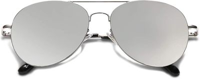 Heytea Classic Aviator solbriller til kvinder mænd Vintage Retro Metal Nuancer Sj1030