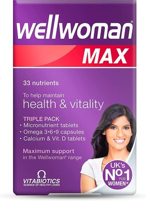 Vitabiotics Wellman Max 84 tablettia/kapselia Health Vitality 3 pakkausta kahdelle
